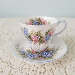 Vintage Royal Albert Blossomtime Wisteria Bone China Cup and Saucer